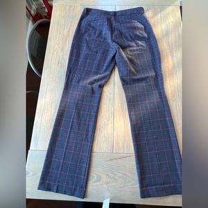 Express navy with red lines pants.